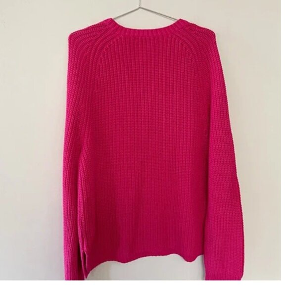 Ralph Lauren 100% Cotton Sweater XL Pink Fuchsia - Picture 3 of 5